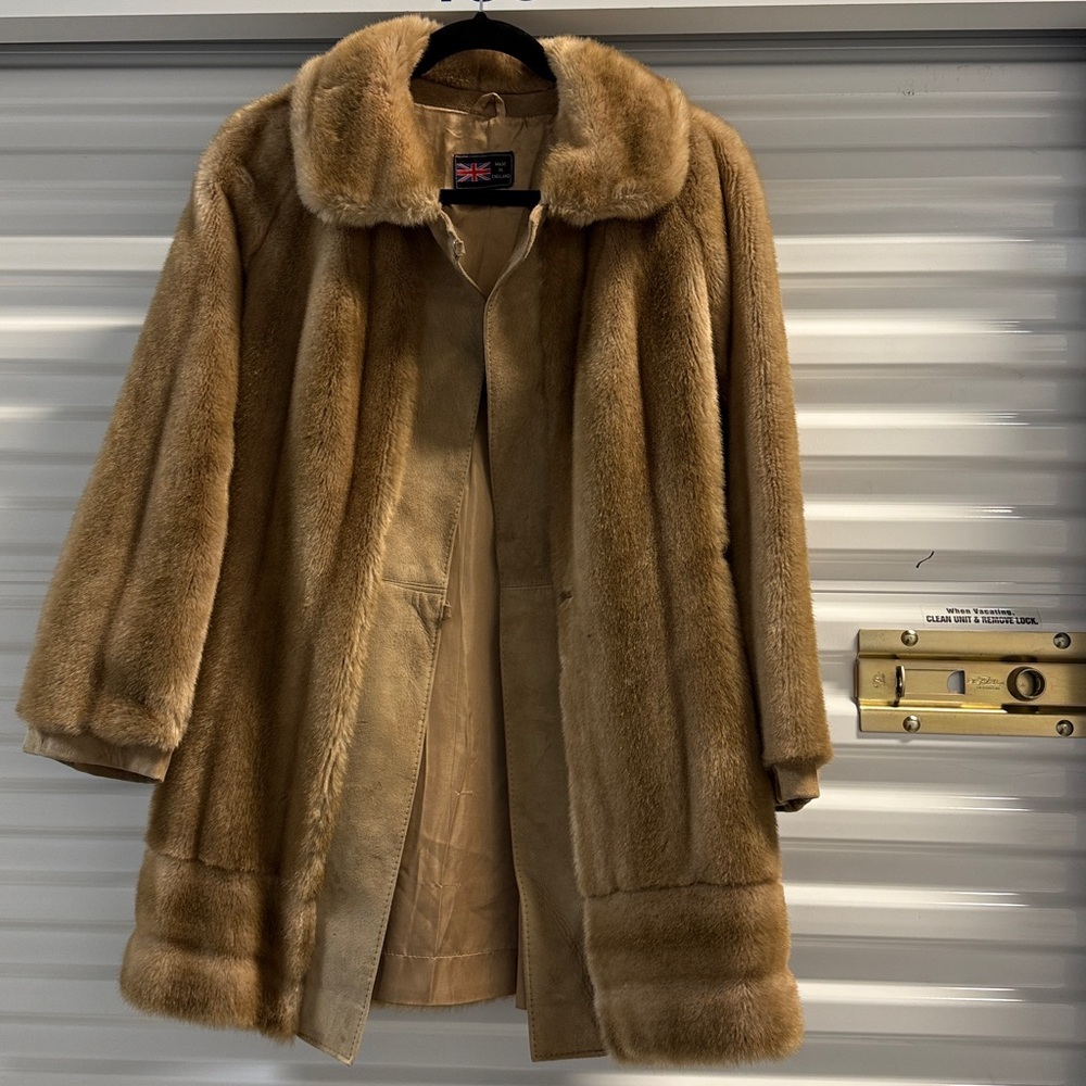 Vintage Lilli Ann Luxurious Tan Fur Coat